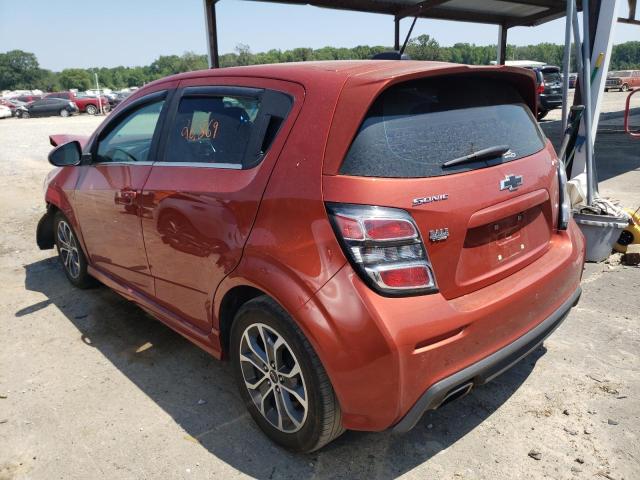 Photo 3 from auction – 2020 CHEVROLET SONIC LT with VIN 1G1JD6SB0L4103158