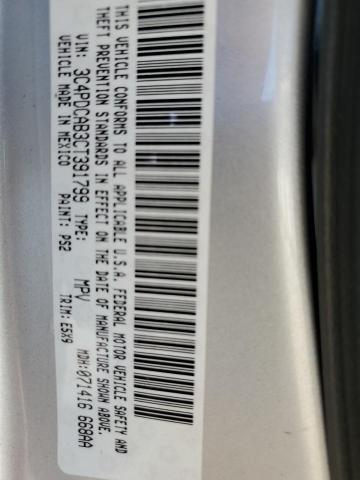 Photo 10 from auction – 2012 DODGE JOURNEY SE with VIN 3C4PDCAB3CT391799