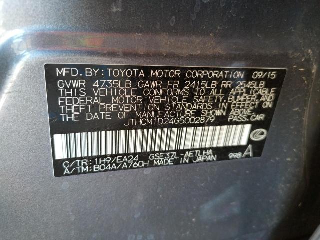 Photo 10 from auction – 2016 LEXUS IS 300 with VIN JTHCM1D24G5002879