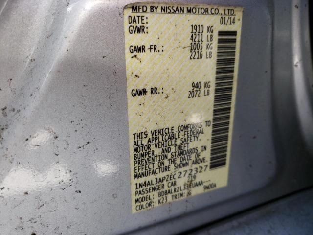 Photo 10 from auction – 2014 NISSAN ALTIMA 2.5 with VIN 1N4AL3AP2EC272327
