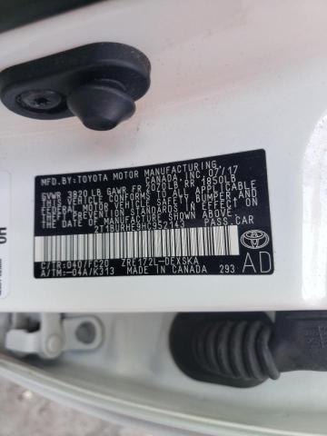 Photo 10 from auction – 2017 TOYOTA COROLLA L with VIN 2T1BURHE9HC952143