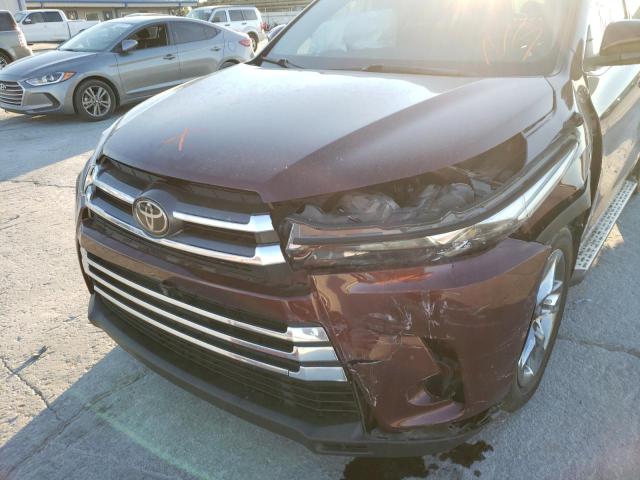 Photo 9 from auction – 2018 TOYOTA HIGHLANDER with VIN 5TDDZRFH7JS853115