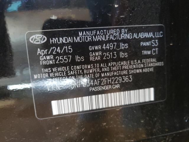 Photo 10 from auction – 2015 HYUNDAI SONATA SPO with VIN 5NPE34AF2FH229363
