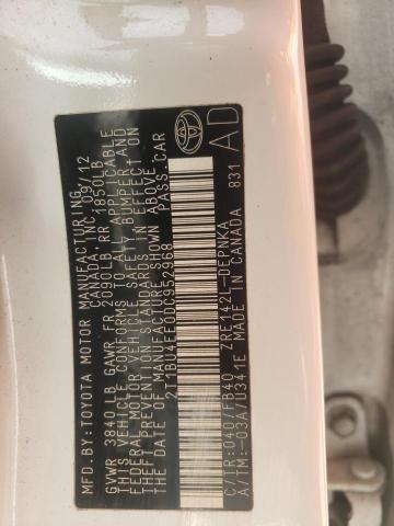 Photo 10 from auction – 2013 TOYOTA COROLLA BA with VIN 2T1BU4EE0DC952968