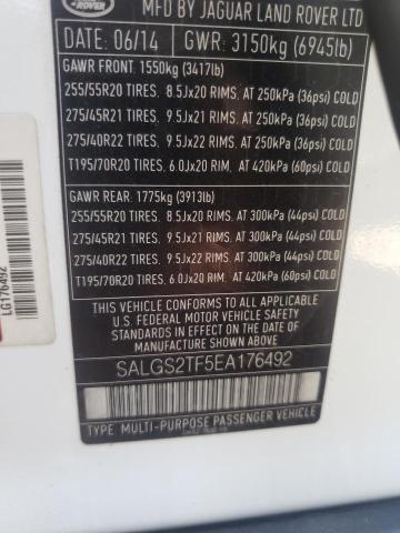 Photo 10 from auction – 2014 LAND ROVER RANGE ROVE with VIN SALGS2TF5EA176492