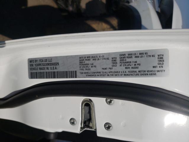 Photo 10 from auction – 2021 RAM 1500 CLASS with VIN 1C6RR7GGXMS568329