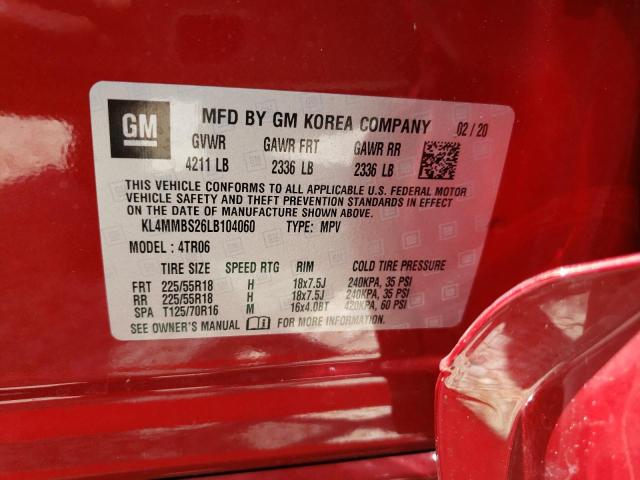 Photo 10 from auction – 2020 BUICK ENCORE GX with VIN KL4MMBS26LB104060