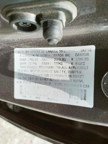 Photo 10 from auction – 2015 HONDA CIVIC EXL with VIN 2HGFB2F90FH537317