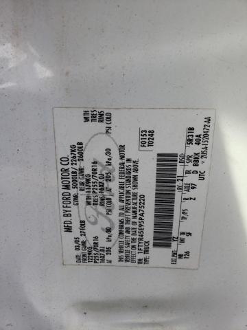 Photo 10 from auction – 2005 FORD RANGER SUP with VIN 1FTYR45E95PA75220
