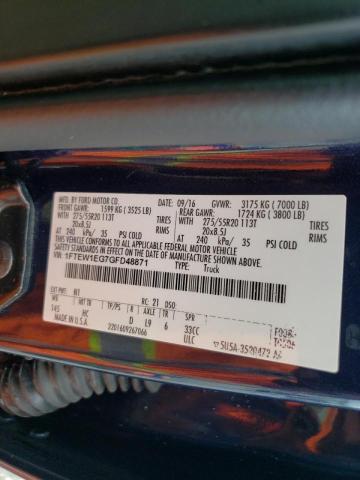 Photo 10 from auction – 2016 FORD F150 SUPER with VIN 1FTEW1EG7GFD48871