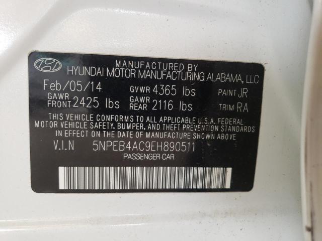 Photo 10 from auction – 2014 HYUNDAI SONATA GLS with VIN 5NPEB4AC9EH890511