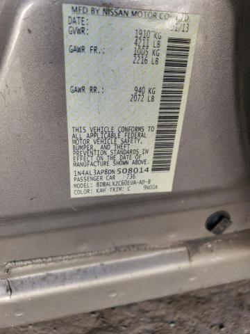 Photo 10 from auction – 2013 NISSAN ALTIMA 2.5 with VIN 1N4AL3AP8DN508014