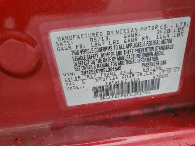 Photo 10 from auction – 2014 NISSAN VERSA NOTE with VIN 3N1CE2CP8EL351545