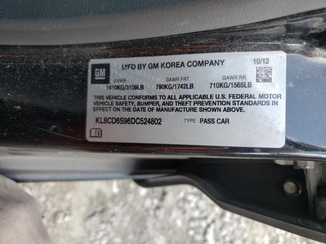 Photo 10 from auction – 2013 CHEVROLET SPARK 1LT with VIN KL8CD6S96DC524802