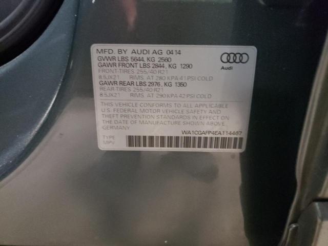 Photo 10 from auction – 2014 AUDI SQ5 PREMIU with VIN WA1CGAFP4EA114467