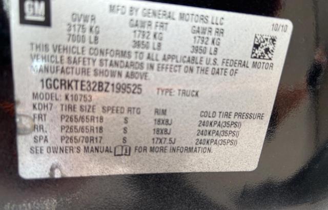 Photo 10 from auction – 2011 CHEVROLET SILVERADO with VIN 1GCRKTE32BZ199525