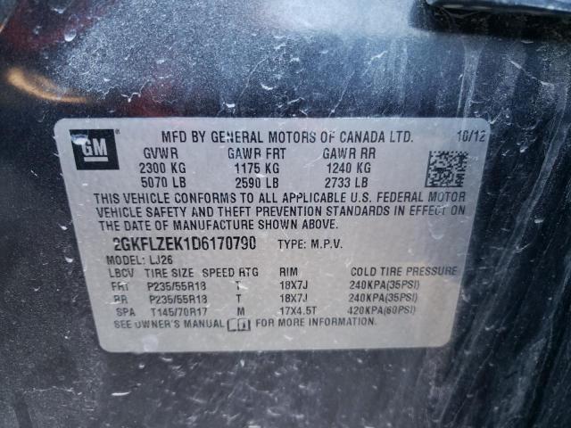 Photo 10 from auction – 2013 GMC TERRAIN DE with VIN 2GKFLZEK1D6170790