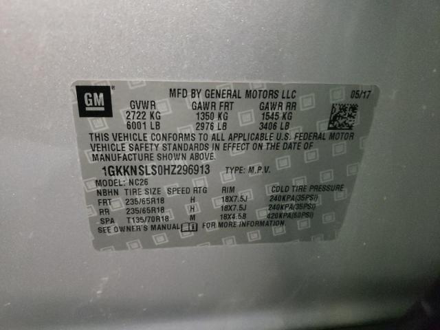 Photo 10 from auction – 2017 GMC ACADIA SLE with VIN 1GKKNSLS0HZ296913