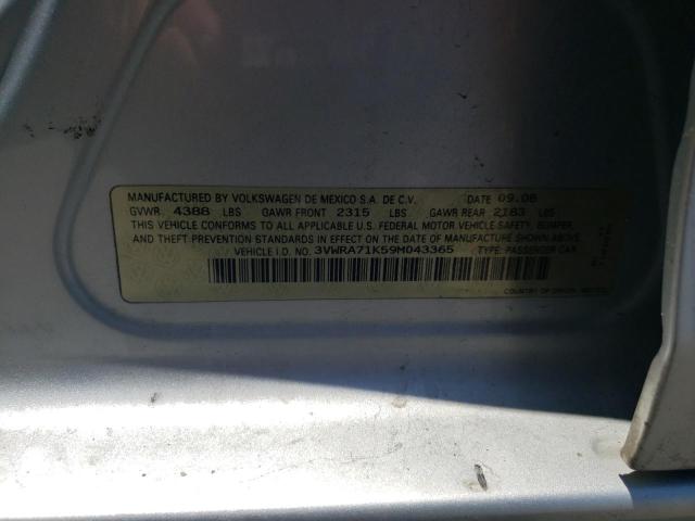 Photo 10 from auction – 2009 VOLKSWAGEN JETTA WOLF with VIN 3VWRA71K59M043365