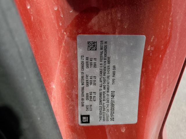 Photo 10 from auction – 2015 CHEVROLET CAMARO LT with VIN 2G1FD3D36F9114810