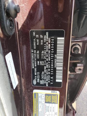 Photo 10 from auction – 2015 KIA OPTIMA LX with VIN 5XXGM4A78FG494041