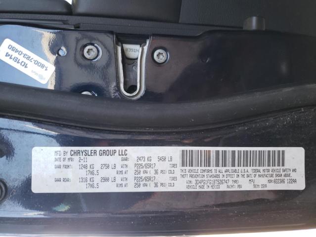 Photo 10 from auction – 2011 DODGE JOURNEY MA with VIN 3D4PG1FG1BT526747
