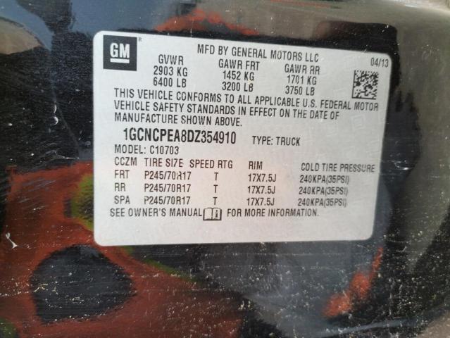Photo 10 from auction – 2013 CHEVROLET SILVERADO with VIN 1GCNCPEA8DZ354910