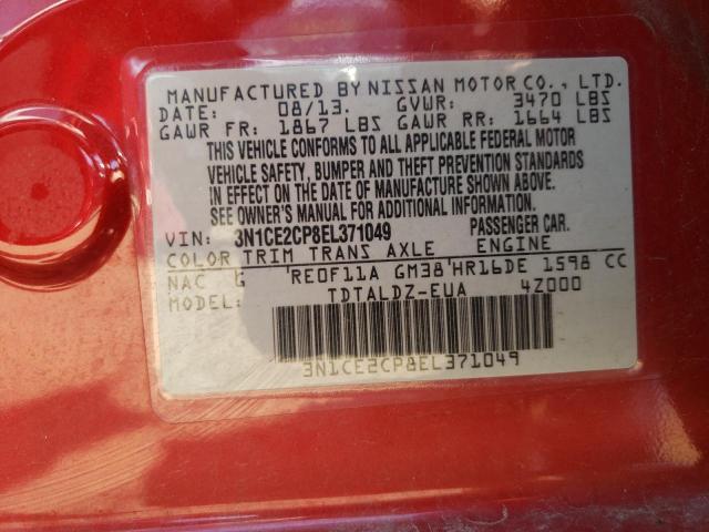 Photo 10 from auction – 2014 NISSAN VERSA NOTE with VIN 3N1CE2CP8EL371049