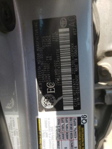 Photo 10 from auction – 2005 TOYOTA COROLLA CE with VIN 2T1BR32E45C899726