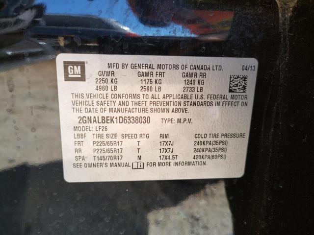 Photo 10 from auction – 2013 CHEVROLET EQUINOX LS with VIN 2GNALBEK1D6338030