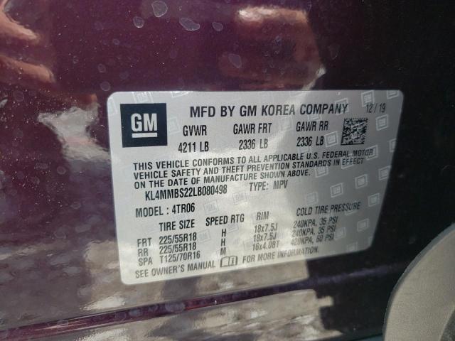 Photo 10 from auction – 2020 BUICK ENCORE GX with VIN KL4MMBS22LB080498