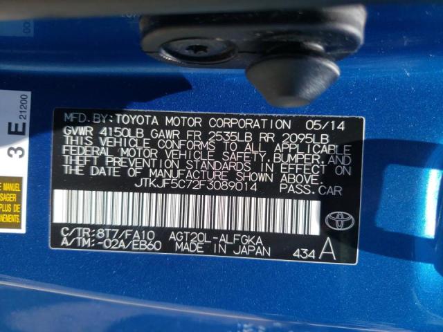 Photo 10 from auction – 2015 TOYOTA SCION TC with VIN JTKJF5C72F3089014
