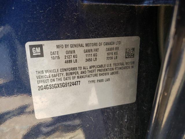Photo 10 from auction – 2016 BUICK REGAL PREM with VIN 2G4GS5GX5G9124477