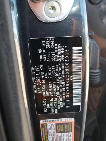 Photo 10 from auction – 2022 KIA SORENTO with VIN 5XYRG4LC3NG080167