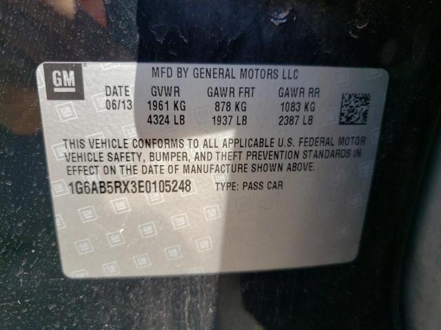 Photo 10 from auction – 2014 CADILLAC ATS LUXURY with VIN 1G6AB5RX3E0105248