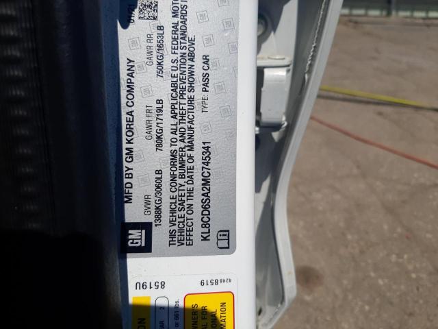 Photo 10 from auction – 2021 CHEVROLET SPARK 1LT with VIN KL8CD6SA2MC745341