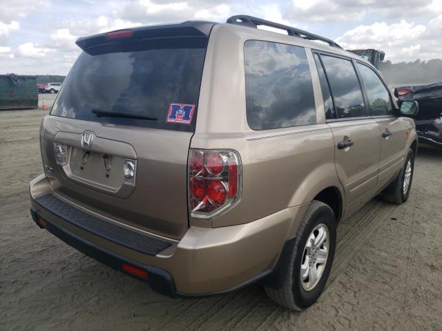 Photo 4 from auction – 2007 HONDA PILOT LX with VIN 5FNYF28117B023129