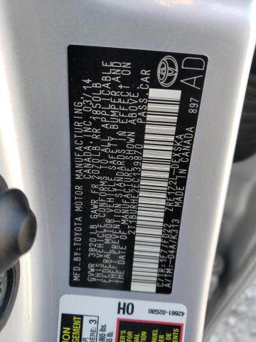 Photo 10 from auction – 2014 TOYOTA COROLLA L with VIN 2T1BURHE2EC139870