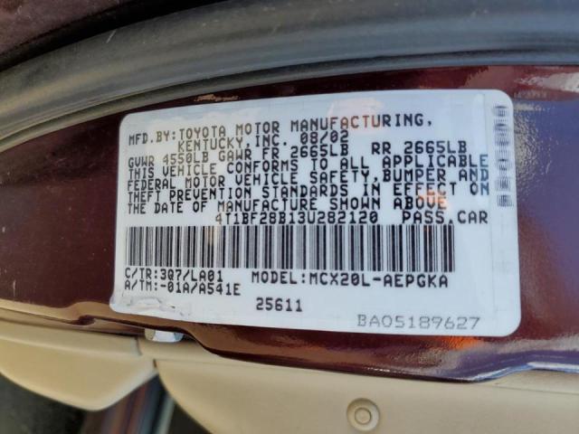 Photo 10 from auction – 2003 TOYOTA AVALON XL with VIN 4T1BF28B13U282120