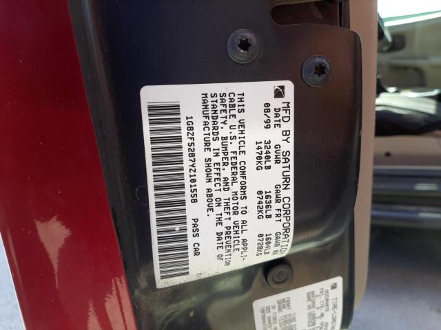 صورة رقم 10 من المزاد - 2000 SATURN SL مع VIN 1G8ZF5287YZ101558