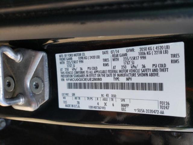 Photo 10 from auction – 2014 FORD ESCAPE SE with VIN 1FMCU0GX3EUE28080