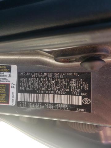 Photo 10 from auction – 2016 TOYOTA CAMRY LE with VIN 4T1BF1FK3GU138202