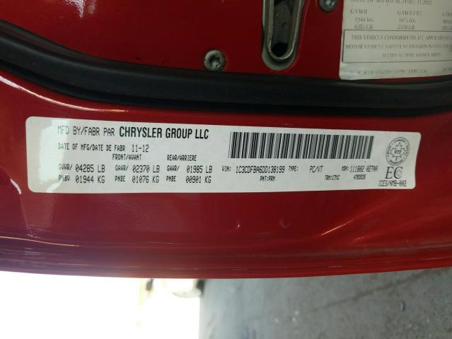 Photo 10 from auction – 2013 DODGE DART SXT with VIN 1C3CDFBA6DD138199