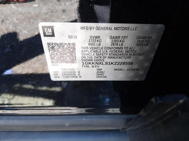 Photo 10 from auction – 2019 GMC ACADIA DEN with VIN 1GKKNXLS1KZ228558