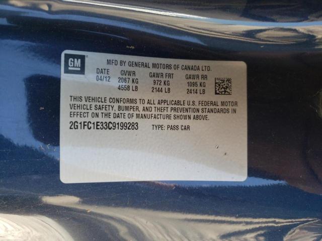 Photo 10 from auction – 2012 CHEVROLET CAMARO LT with VIN 2G1FC1E33C9199283