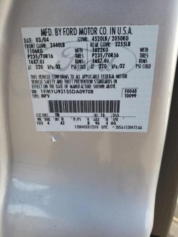 Photo 10 from auction – 2005 FORD ESCAPE XLT with VIN 1FMYU93155DA09708