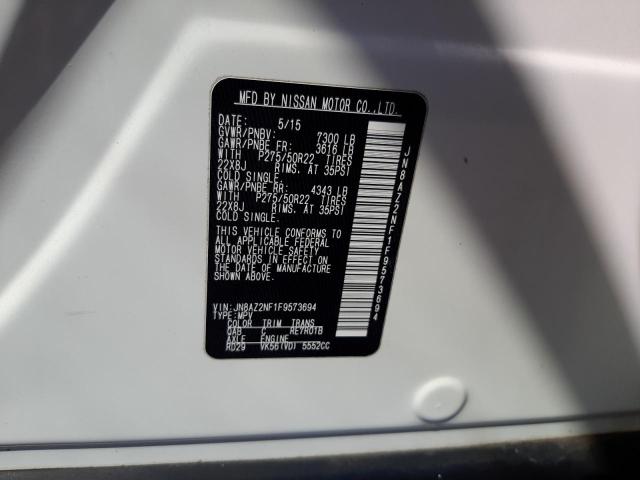 Photo 10 from auction – 2015 INFINITI QX80 with VIN JN8AZ2NF1F9573694
