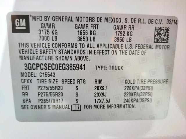 Photo 10 from auction – 2014 CHEVROLET SILVERADO with VIN 3GCPCSEC0EG385941