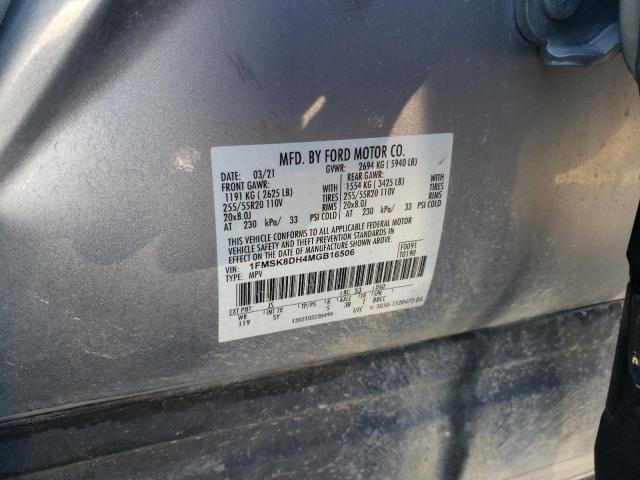 Photo 10 from auction – 2021 FORD EXPLORER X with VIN 1FMSK8DH4MGB16506