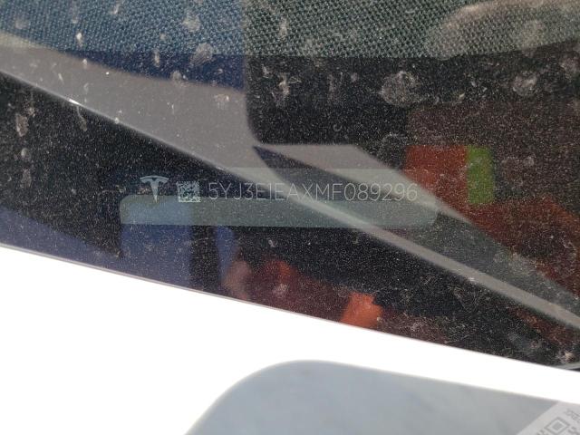 Photo 10 from auction – 2021 TESLA MODEL 3 with VIN 5YJ3E1EAXMF089296